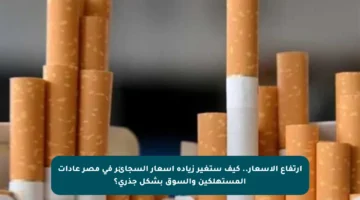 ارتفاع الأسعار.. كيف ستغير زيادة أسعار السجائر في مصر عادات المستهلكين والسوق بشكل جذري؟